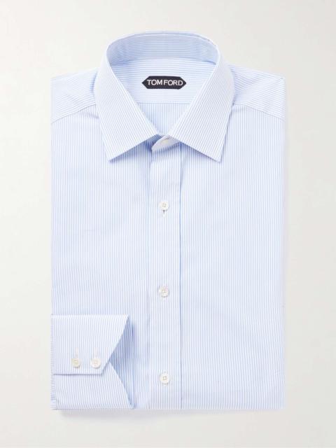 TOM FORD Striped Cotton-Poplin Shirt