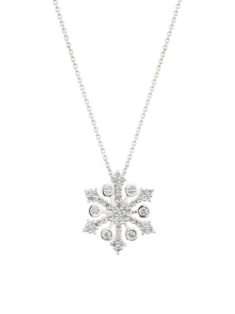 ROBERTO COIN Women's Tiny Treasures 18K White Gold & 0.32 TCW Diamond Snowflake Pendant Necklace - White Gold