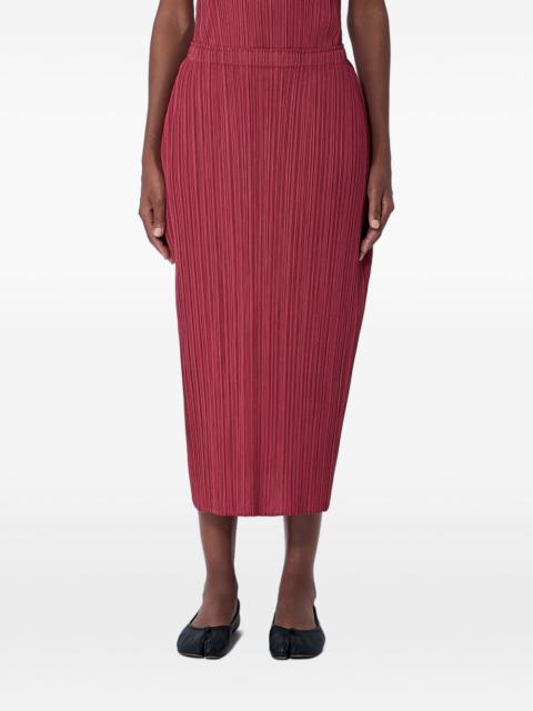 Pleats Please Issey Miyake pleated midi skirt