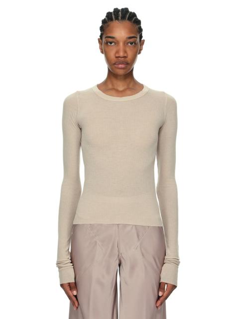 Rick Owens CROPPED RIB LS T