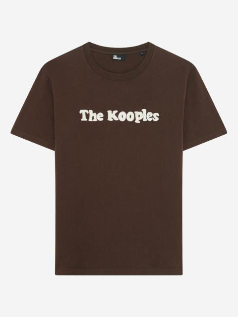 The Kooples T-SHIRT WITH BROWN EMBROIDERY