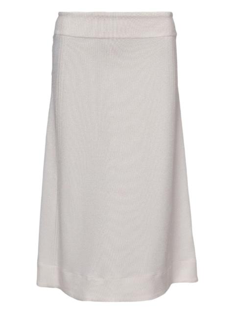 Jil Sander textured A-line midi skirt