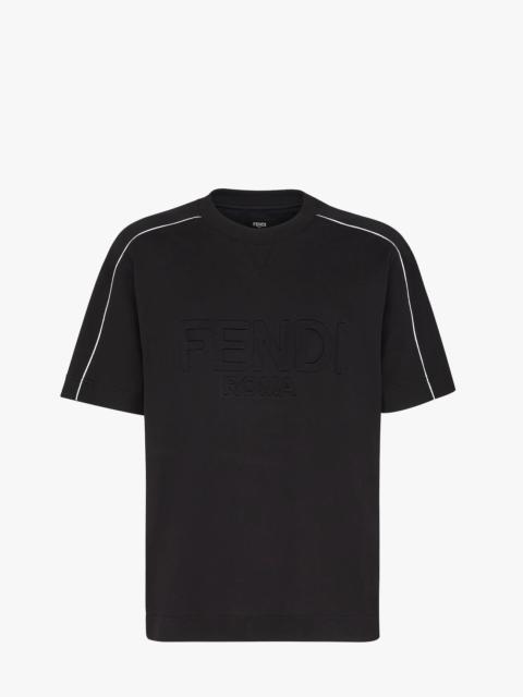 FENDI Black cotton T-shirt