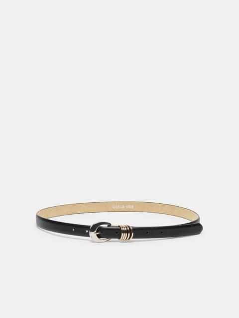 dolce vita CRESCENT BUCKLE BELT BLACK