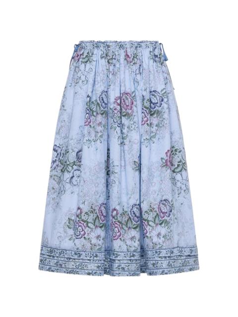 Pierre-Louis Mascia Floral Print Midi Skirt