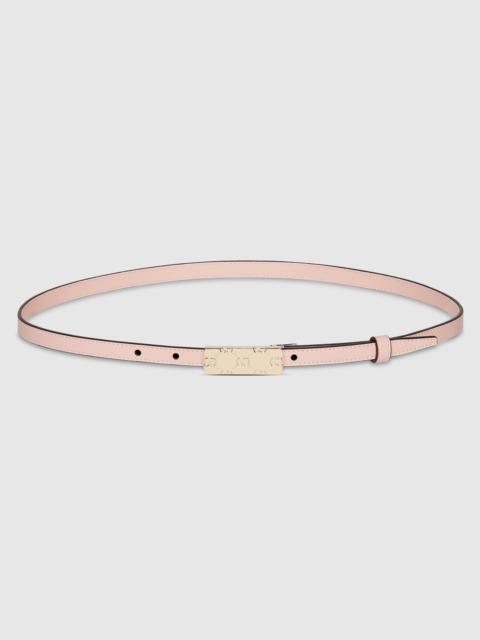 GUCCI Thin belt with plaque buckle