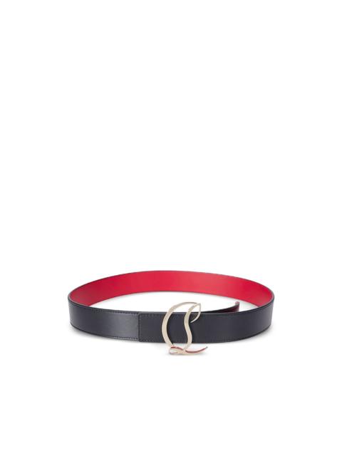 Christian Louboutin logo leather belt