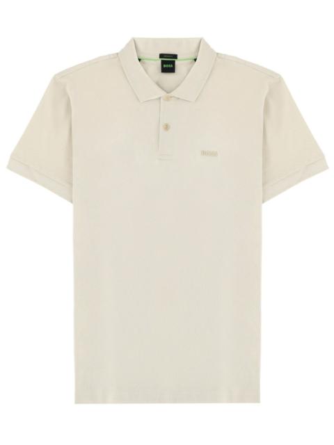 BOSS COTTON POLO SHIRT WITH LOGO