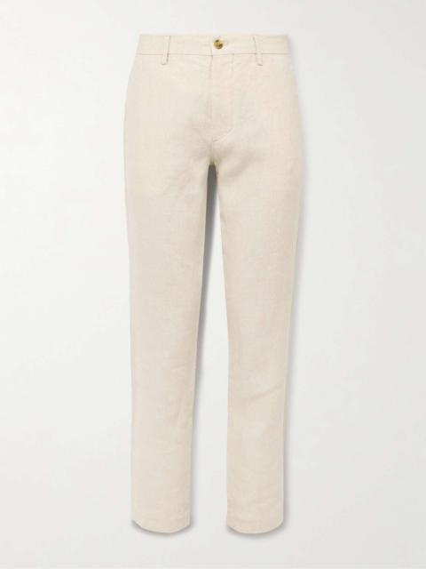 NN07 Theo 1454 Tapered Linen Trousers