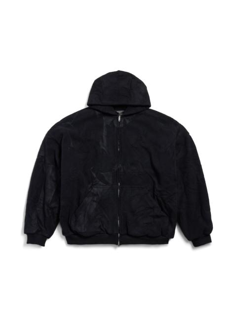 BALENCIAGA Pigalle Outerwear Zip-up Hoodie in Black
