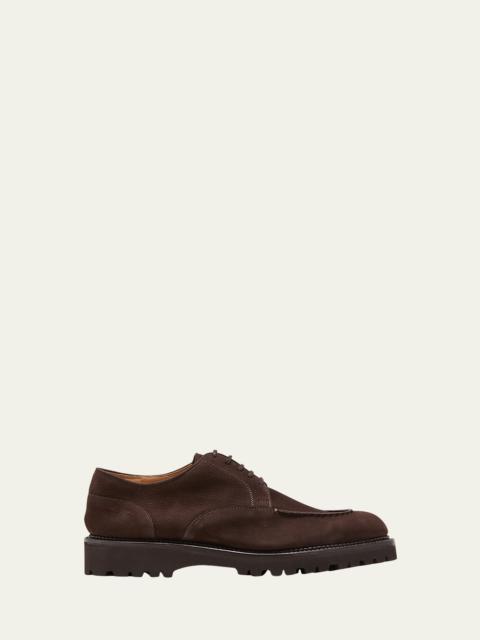 John Lobb Men's Land Nubuck Derby Shoes