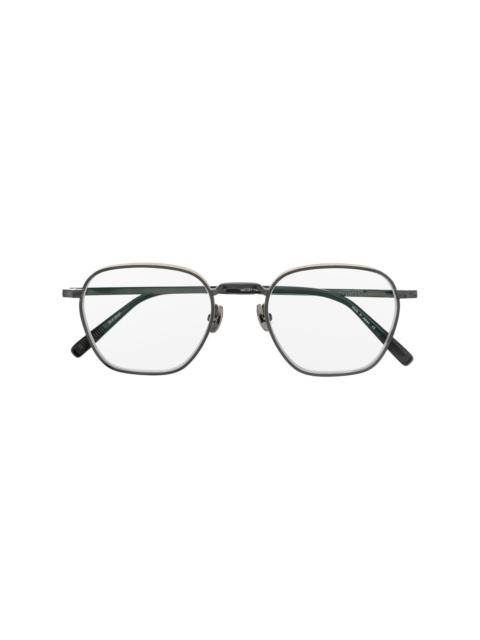 MATSUDA logo-engraved square-frame glasses