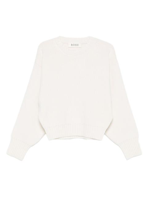 RÓHE sculptural crew-neck sweater