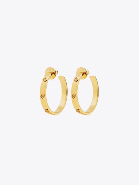 TORY BURCH Icon Hoop Earrings