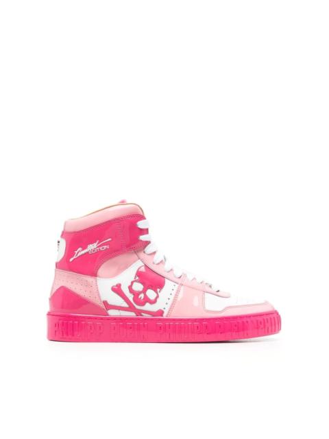 Skull high-top sneakers