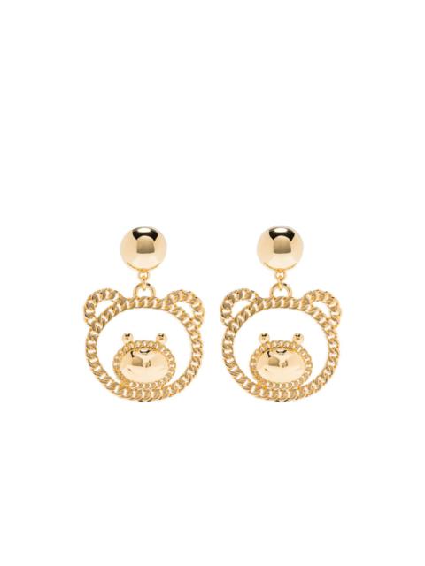 Moschino Teddy-Bear clip-on earrings