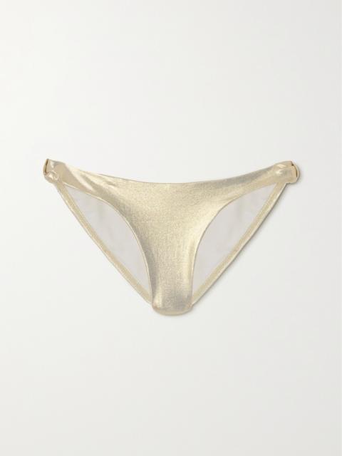 MELISSA ODABASH Stockholm Metallic Bikini Briefs