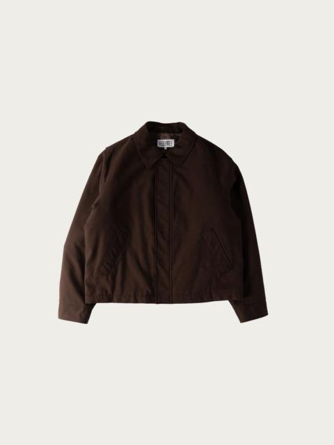 MM6 Maison Margiela Two-Way Zip Blouson - Chocolate Brown