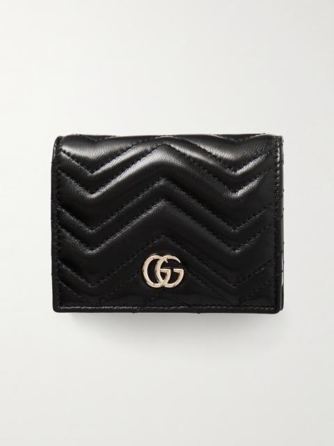 GUCCI Gg Marmont Small Quilted Leather Wallet
