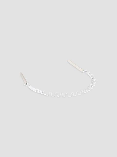 Miu Miu Women's Metal and Leather Headband - Beige