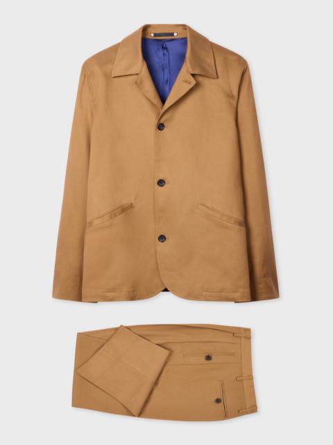 Paul Smith Tan Lyocell-Cotton Twill Work Co-ord