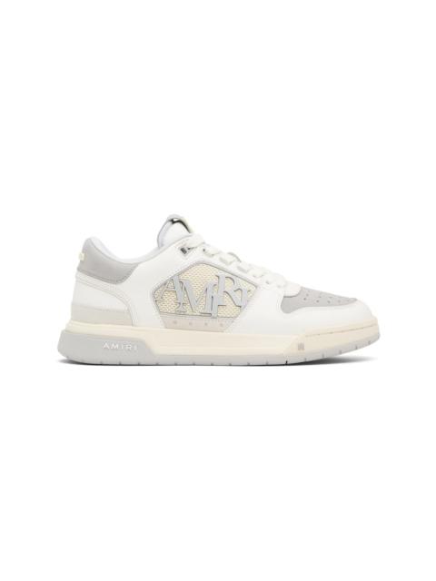 AMIRI White & Gray Classic Low Sneakers