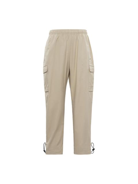 Nike Men's Nike Sportswear Logo Small Label Embroidered Woven Cargo Casual Pants/Trousers Light Brown CU4