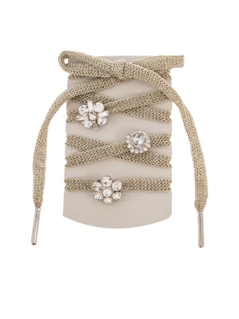 Golden Goose crystal-embellished woven shoelaces