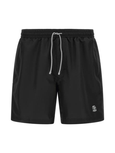 Logo embroidery swimsuit