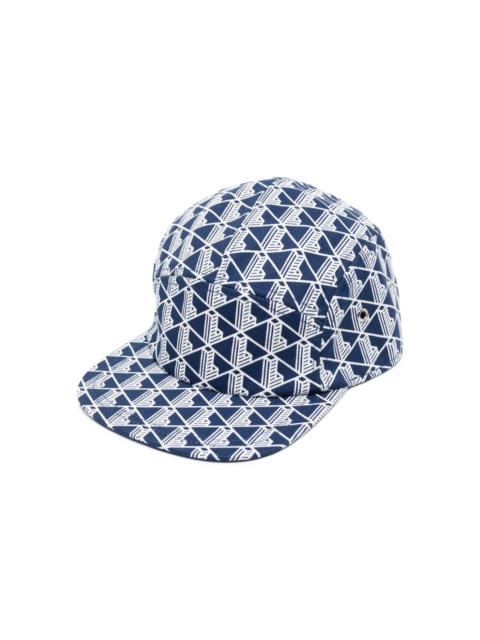 monogram-print cotton cap