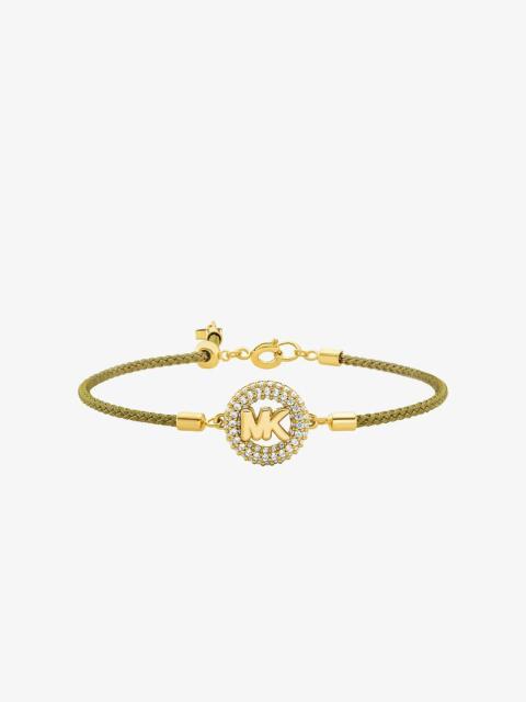 MICHAEL KORS Pavé MK Pop Charm Cord Slider Bracelet