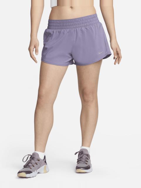 Nike One Women's Dri-FIT Mid-Rise 3" Brief-Lined Shorts