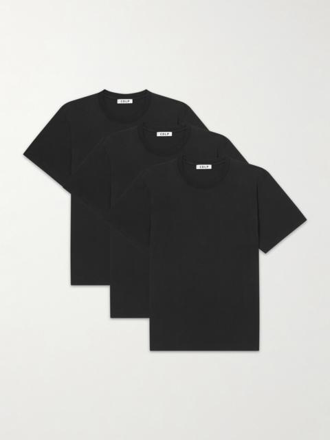 CDLP Three-Pack Lyocell and Pima Cotton-Blend Jersey T-Shirts