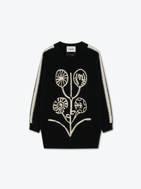 Nanushka BUSRA - Embroidered cotton sweater - Black