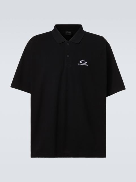 BALENCIAGA Logo cotton polo shirt