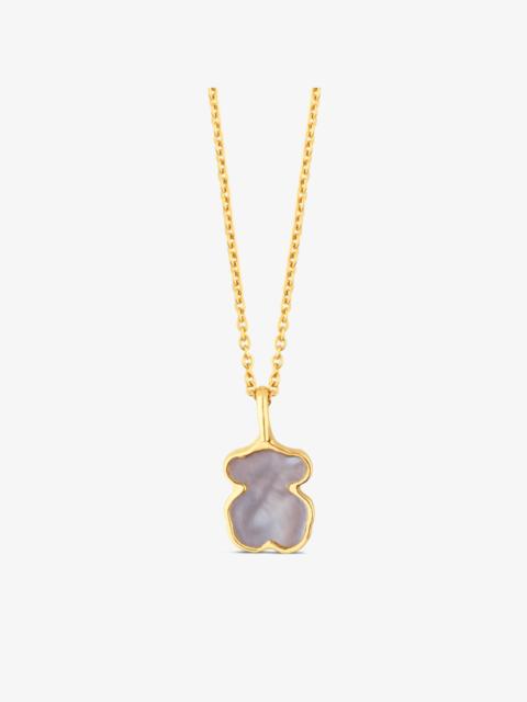 TOUS 18K solid gold and Mother-of-pearl XXS bear Necklace