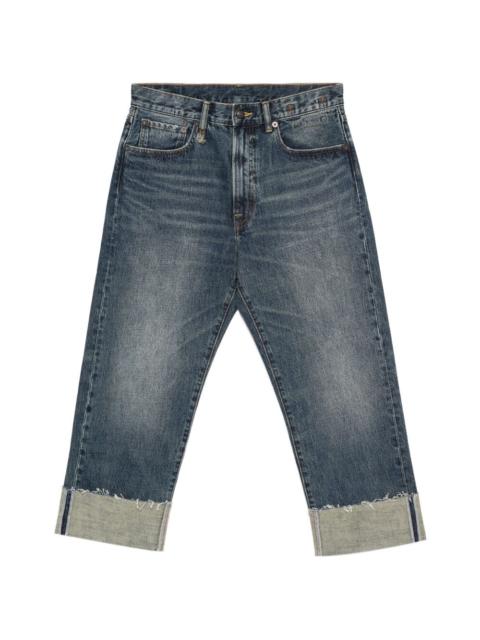 R13 cuffed five-pockets jeans