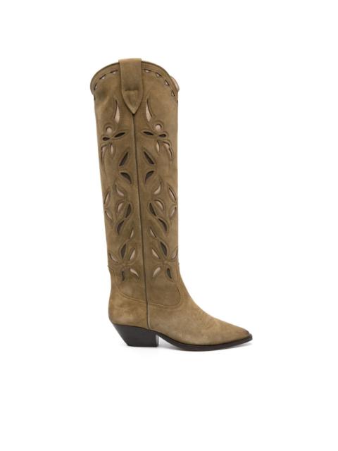 Isabel Marant Denvee 40mm suede cowboy boots
