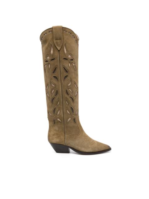 Denvee 40mm suede cowboy boots