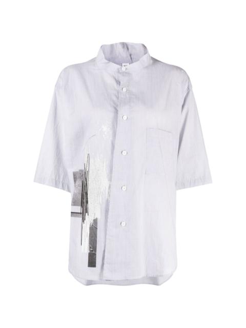 relaxed-fit cotton shirt