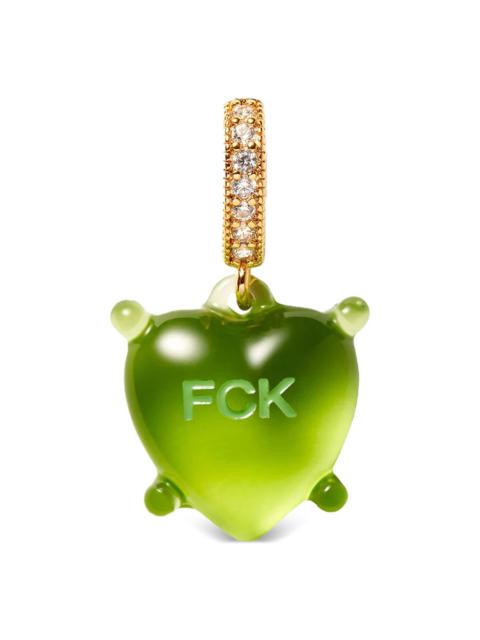 CRYSTAL HAZE Dilemma Heart pendant