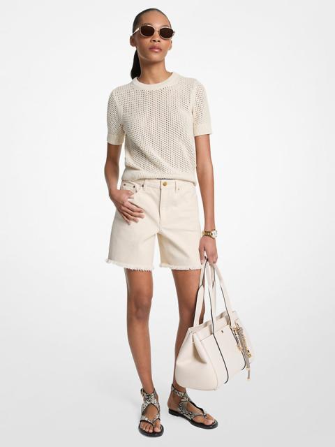 MICHAEL KORS Boyfriend Denim Shorts