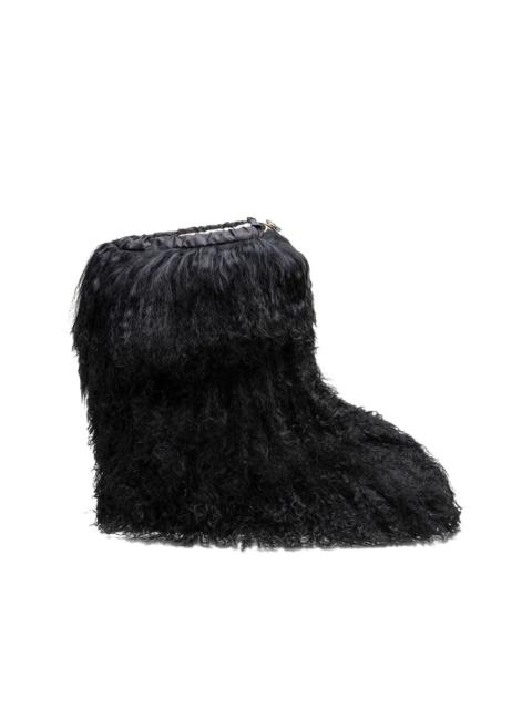 BOGNER furry wool  boots