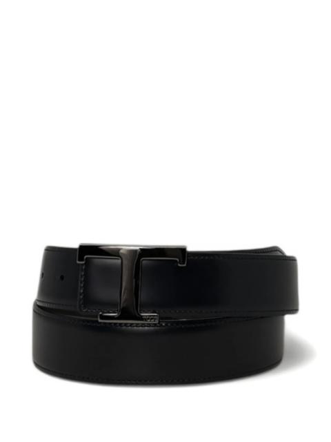 Tod's Tod's T Timeless Reversible Belt In Leather