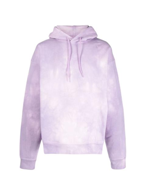 tie dye-print cotton hoodie