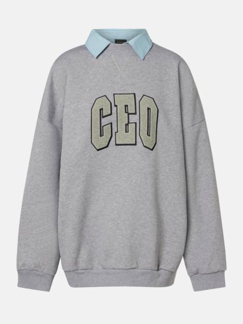 BALENCIAGA CEO Team cotton jersey sweatshirt