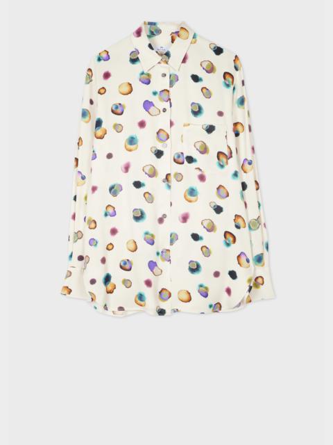 Paul Smith Women's Off-White Watercolour Spot Shirt