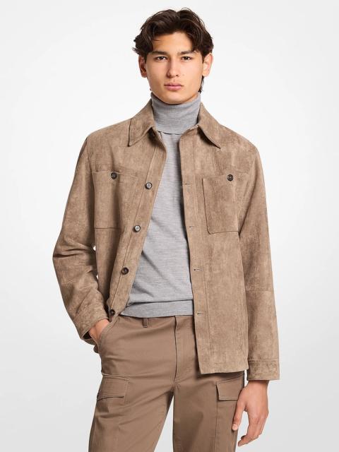 MICHAEL KORS Microsuede Shirt Jacket