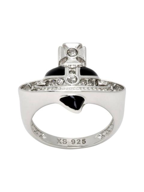 Vivienne Westwood New Diamante Heart Ring