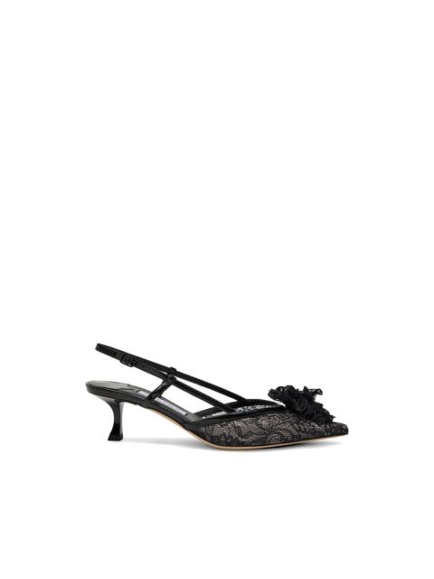 JIMMY CHOO Mimmi lace-flower pumps